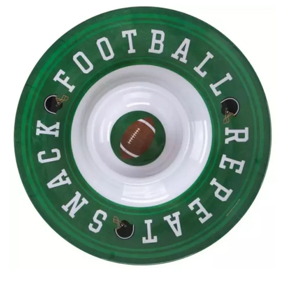 🏈🏈🏈Football Snack Repeat Dip & Chip Tray